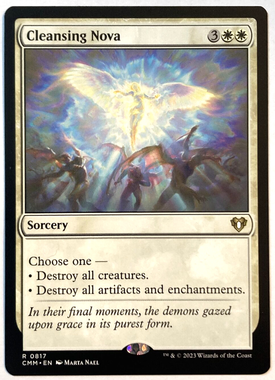 MTG Cleansing Nova Commander Masters 0817 Pack Fresh Rare