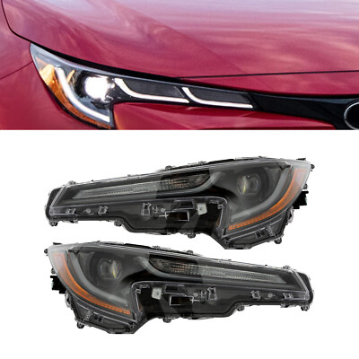 Fits 2023 2024 Toyota Corolla L LE LED Headlight Lamp Assembly Left + Right Side