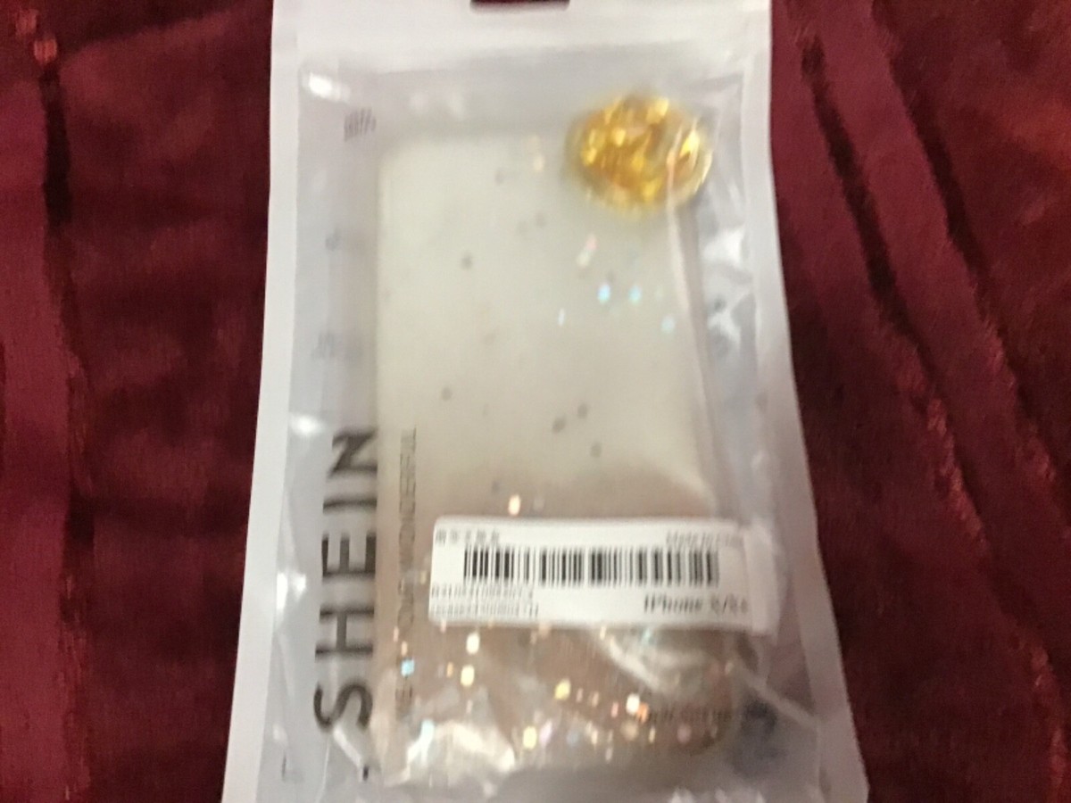 Shein iPhone X/XS case new in package with ring holder gold