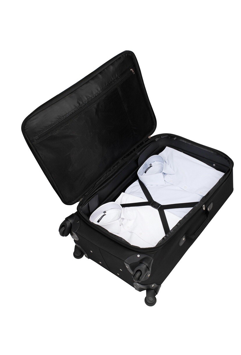 TAG Ridgefield 5 Pc. Softside Luggage Set Black Brand New Light Weight