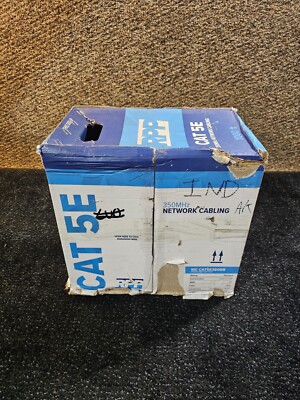 RPP WC CAT5E350BB 1000 Ft 24Awg CAT 5E 4 Pair U/UTP 350MHz Solid Copper CM Cable