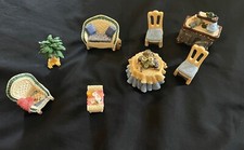Lot of 8 AVON Collectible Victorian Miniature Dollhouse Furniture Item 8