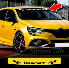 Adesivo fascia parasole R SPORT  Twingo Clio Megane renault sport adesivi 