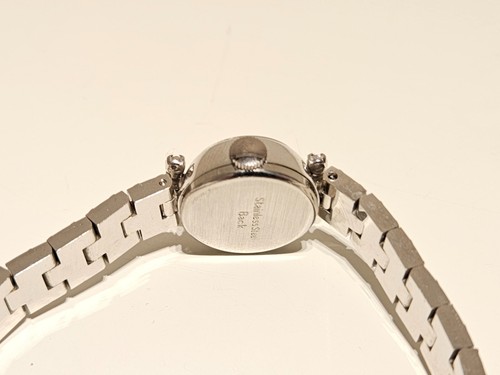 VINTAGE LUXURY WHITE GOLD PLATED SWISS LADIES WATCH "AVIA" 17J. WITH STONES - Picture 10 of 17