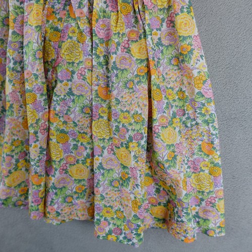 Tartine et Chocolat Dress Kid 3A Yellow Ruffle Sleeves Back Button Button Floral - Picture 16 of 19