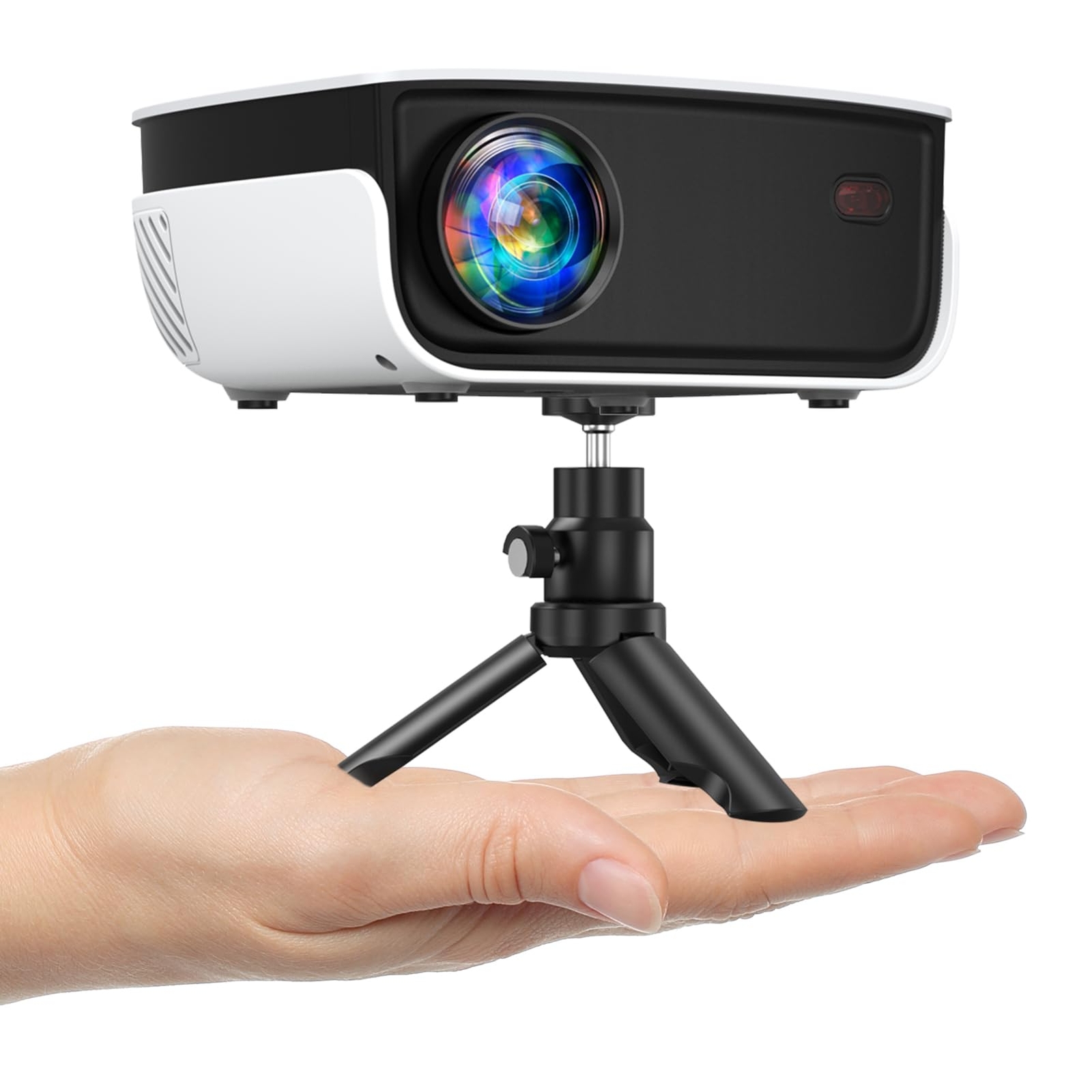 Portable 1080P Outdoor Mini Projector for Home Theater up to 240 Inches-image