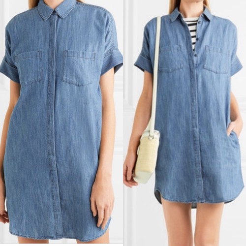 madewell courier shirt dress
