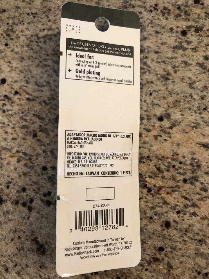 New Boxed RADIO SHACK 274-884 STEREO Headphone Microphone Adaptor - Image 3 of 3