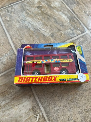 MATCHBOX SUPER KINGS K-15 SWINGING LONDON CARNABY STREET BUS. Boxed