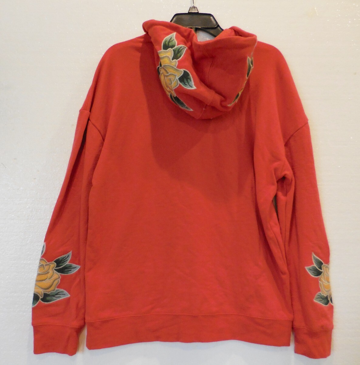 Pac Sun Los Angeles Embroidered Floral Hoodie Sweat Shirt Top Size