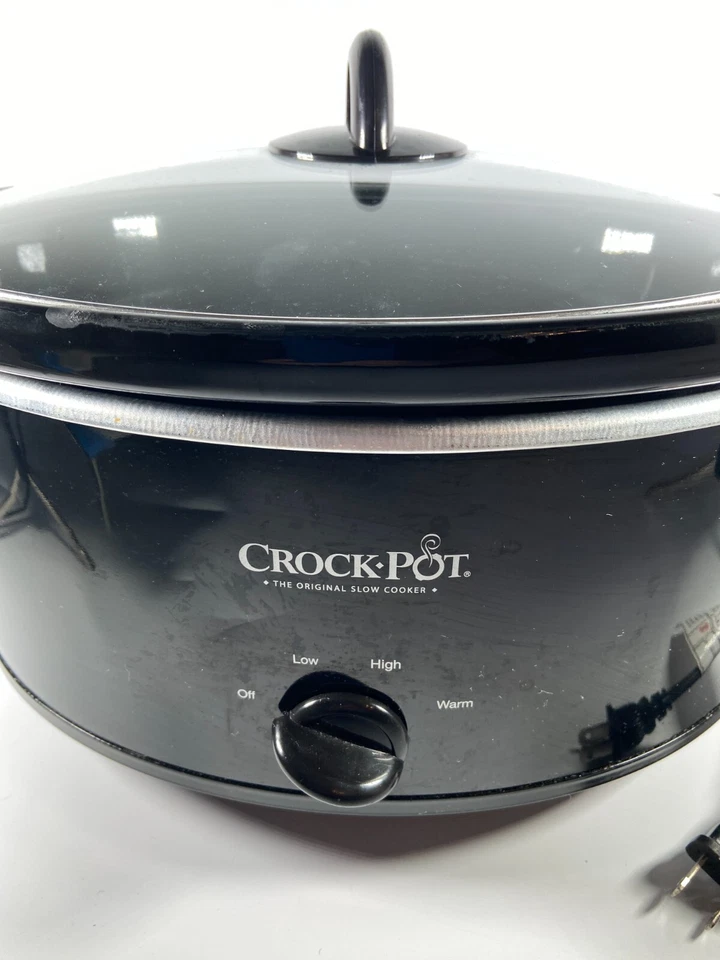 Olla de cocción lenta Crock-Pot de 7 cuartos, ¡ligeramente usada! ¡Funciona muy bien! SCV700B2WM1 negro Foto 2 de 4
