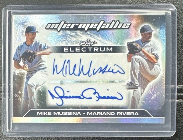 Mariano Rivera und Mike Mussina 2026 Leaf Electrum - Silver Auto Yankee Autos