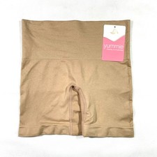 NWT Yummie Women's S/M Ultralight Cotton Control Shaping Short YT5-159 Nude