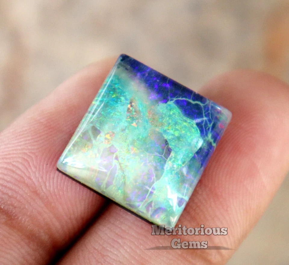 16 Ct NUEVO Ópalo Natural Suelto Certificado Piedra Preciosa Corte Princesa Mejor Oferta Foto 2 de 4