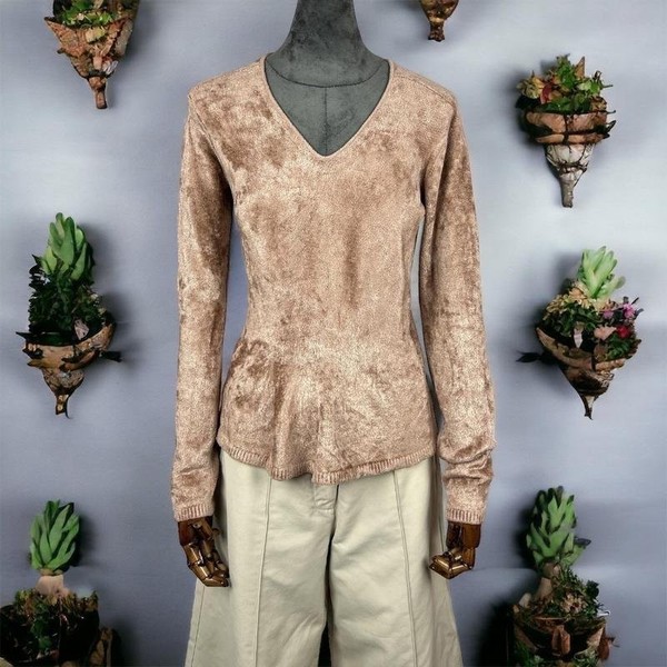 Women Giorgio Armani Sweater Peach Velvet 38 / M /
