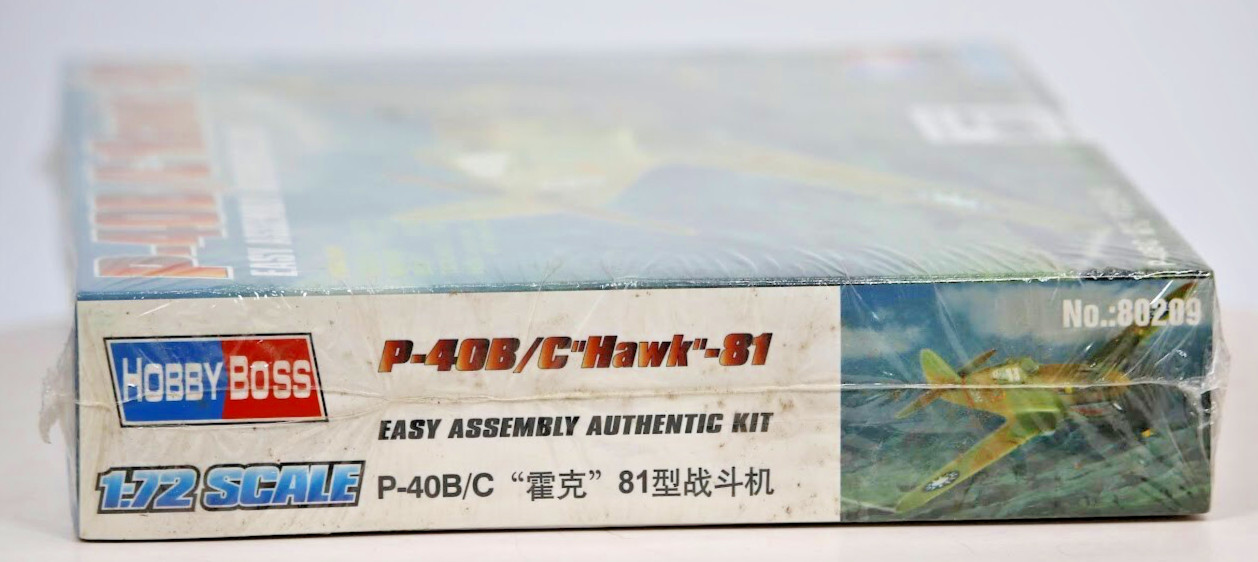 Hobby Boss P-40B/C Hawk-81 ~ Sealed 1:72 Scale Plastic Model Kit No. 80209