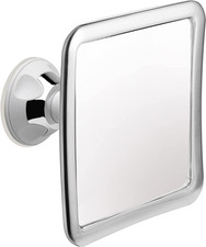 Fogless Shower Mirror for Shaving - 360 Swivel, Shatterproof, Chrome Finish