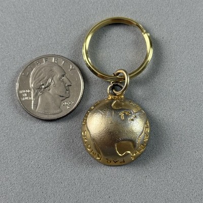Half Globe World She Who Travels Far Knows Much Keychain Key Ring #54525