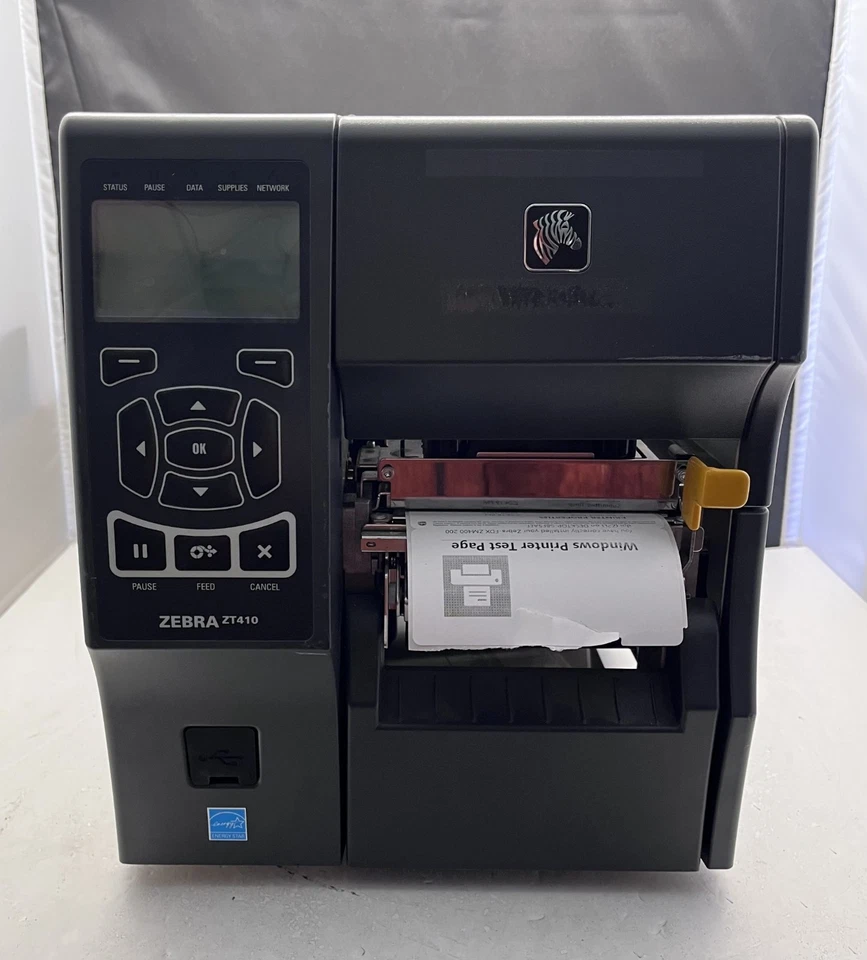 Zebra ZT410 DT Industrial Label Printer Peeler Rewinder FedEx Firmware - Image 2 of 4
