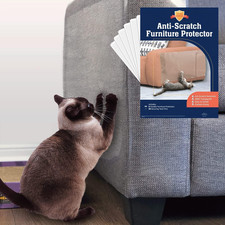 6 Pack XL anti Cat Scratch Furniture Protector - Couch Protector from Cat Claws