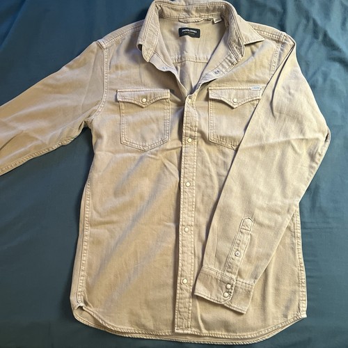 Tan button up shirt