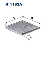 Innenraumfilter Filtron K 1183A Aktivkohlefilter FüR Verso RAV Toyota Legacy VAN