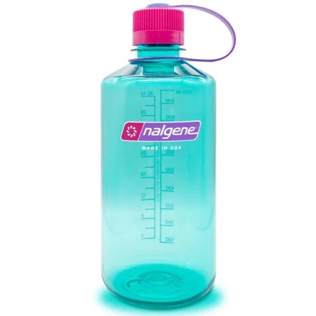 Lot of 2 - Teal / Pink (Surfer) Sustain Nalgene Water Bottle - Pre-Loved - As-is
