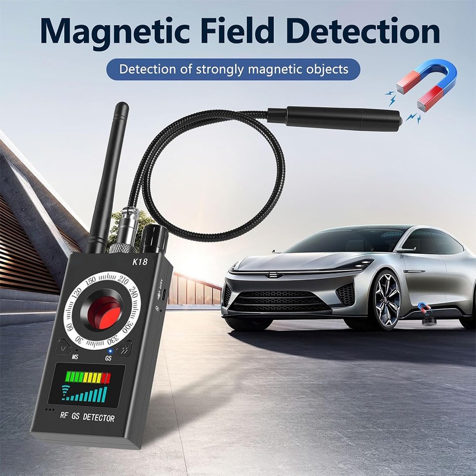 Anti-Spy Camera Wireless RF Detector GSM Bug GPS Tracker Finder Scanner ...