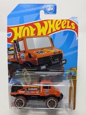 #ad NEW Hot Wheels Dirt 1 10 Orange Mercedes Benz Unimog 1300L 178 250 Free Shipping $12.49