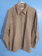 Pierre Cardin Mens Size XL Button Front Long Sleeved Shirt
