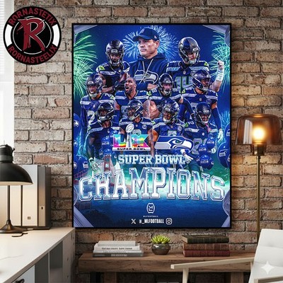 Congratulations S*eattl3 Team S*eahAwks Wins Super Bowl LX Champions 2026 Poster