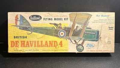 #B Guillow s De Havilland 4 Balsa Wood Flying Model Kit *SEE DETAILS*