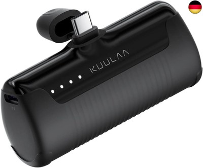 Power Bank USB C 4500mAh, Mini Externer Akku, Schnelles Aufladen USB C