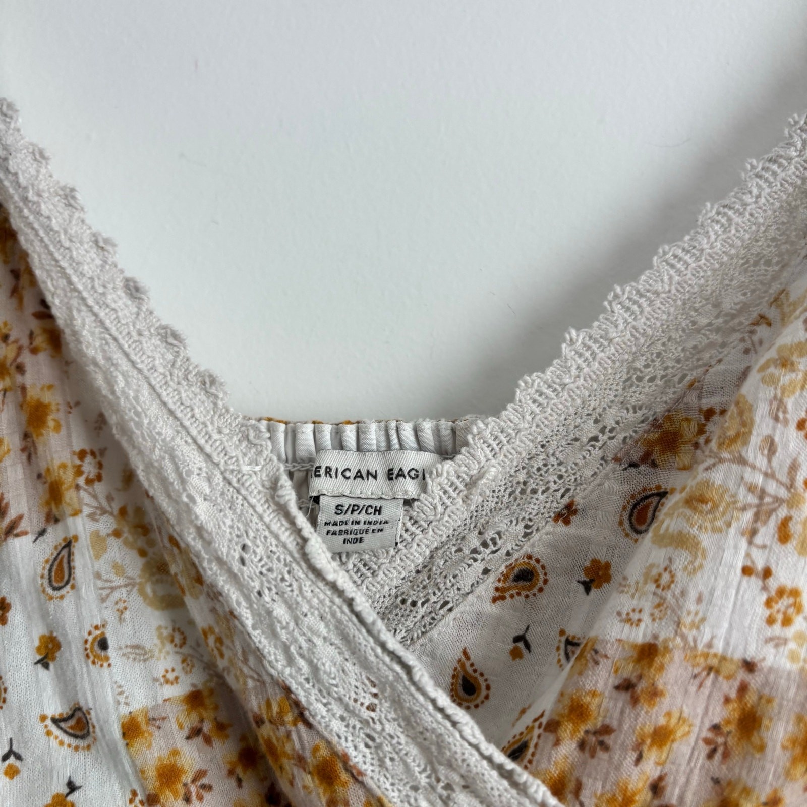 American Eagle Patchwork Babydoll Handkerchief Ta… - image 6
