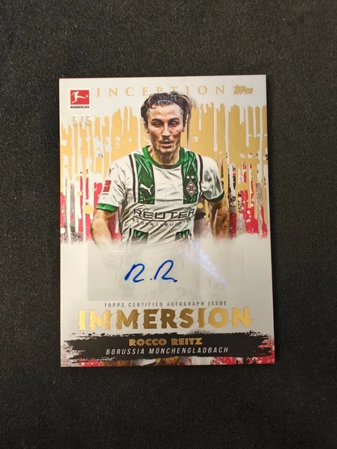 Topps Inception Bundesliga Rocco Reitz Gladbach Short Print Immersion Auto /5