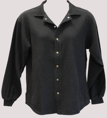 Jess & Jane Cord Cotton Long Sleeve Snap Shirt Size XL