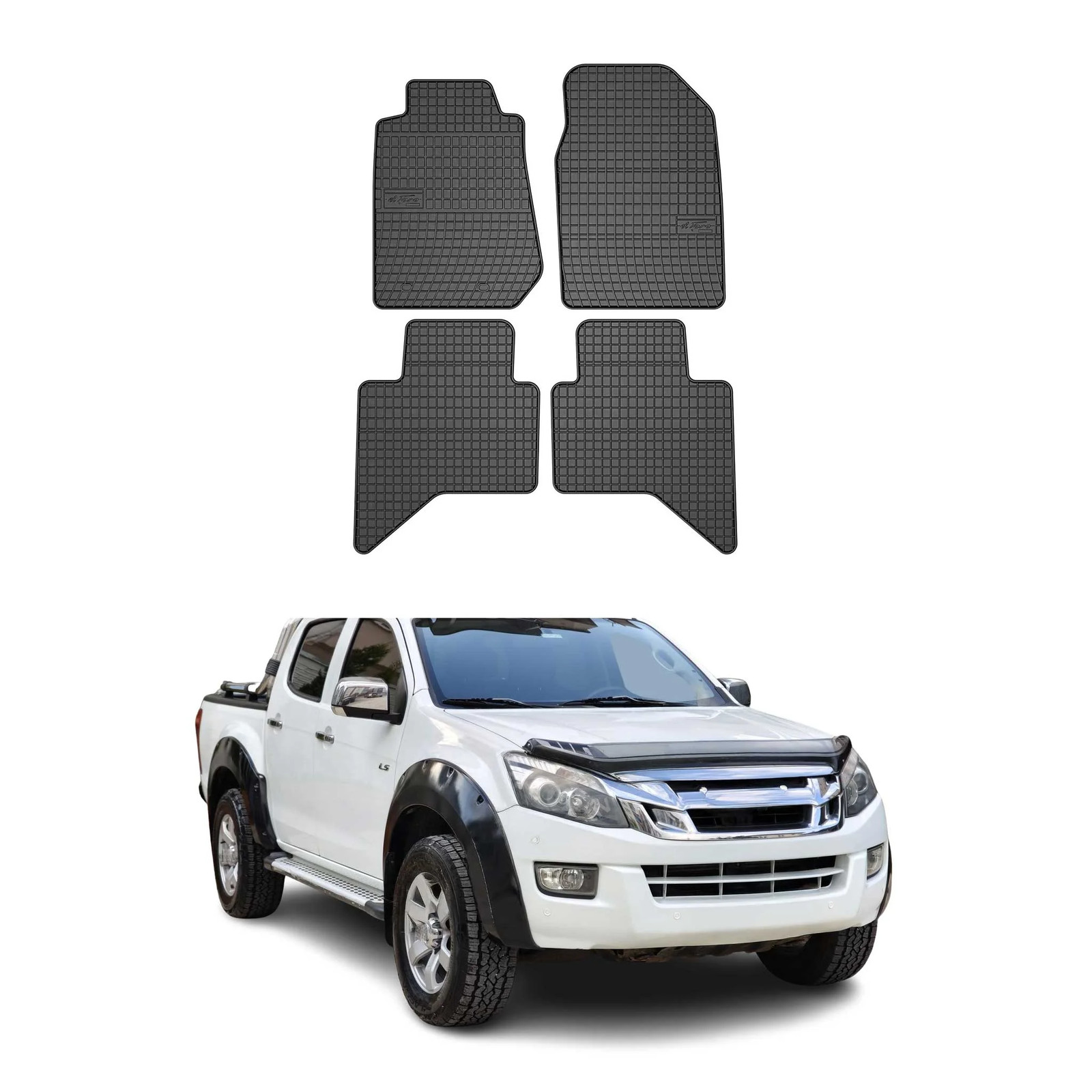 Tapis de sol Isuzu D-Max 2011-2018 lavable pour stopper la boue