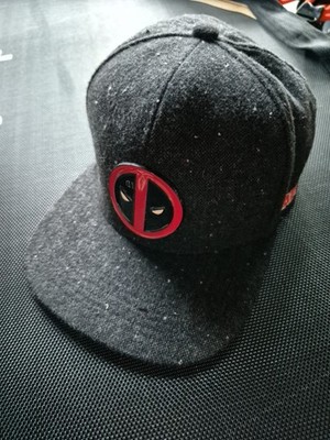 Deadpool Snapback Cap Metal Badge Logo Marvel Comics Baseball Cap