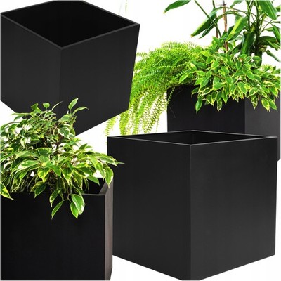 Pflanzkübel Metall 45x45x45 cm   Loft Hochbeet für Garten & Terrasse, montie