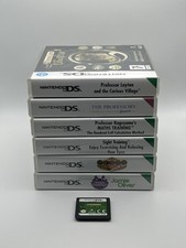 Nintendo DS Game Bundle - Layton, Puzzles, Training, Cooking, Casino Themes