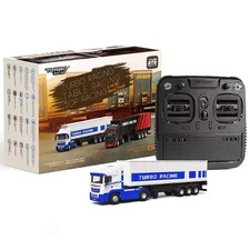 NEW Turbo Racing C50-WHITE 1/76 RC Semi-Truck 4WD On-Road RTR w/Radio