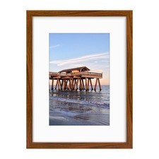 , 12x16 Picture Frame - Solid Wood with Real Glass - Display Pictures 8x12 wi...
