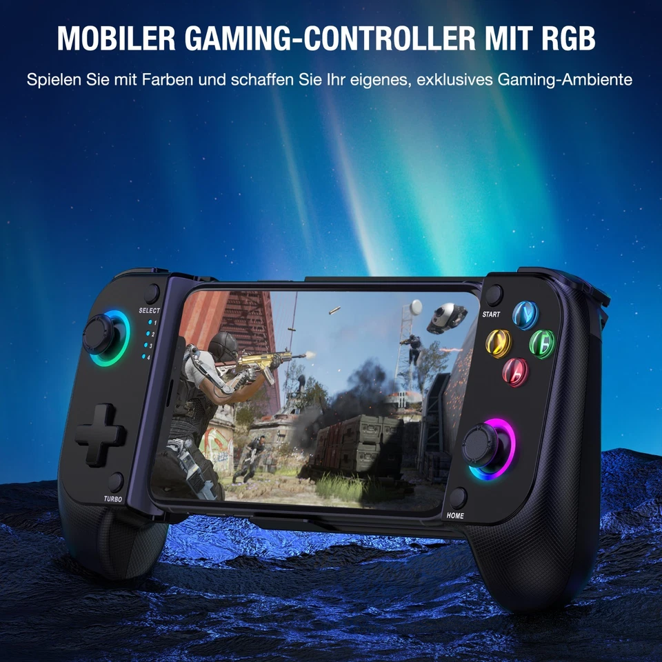 für Android/iOS mit Hall Effect Joystick Moible Gaming Smartphone Controller - Bild 4 von 4