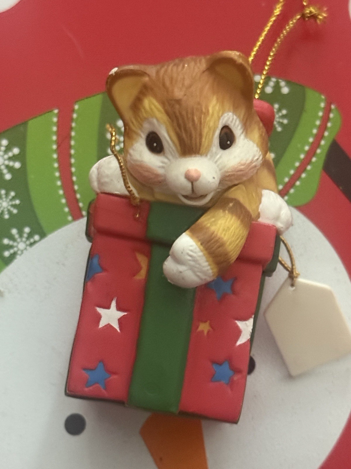 Kitty Cat Christmas Ornament Vintage 1997 Hallmark Keepsake