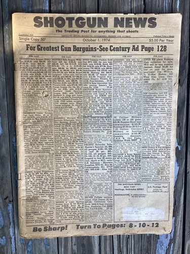 Rare Original October 1974 Shotgun News Magazine Paper 127 pages Hastings NE