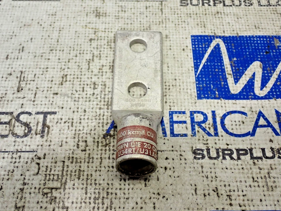 Burndy YA342LN Hylug 500-CU 2 Hole Short Brown Die QTY 8 NEW - Image 2 of 4