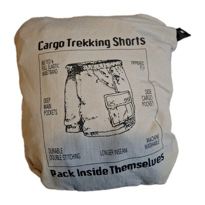 Cargo Trekking Shorts Mens M Nylon Pocket Pack Inside Themselves Travel Camp
