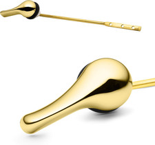 Gold Toilet Handle - Front Mount Polished Brass Toilet Flush Handle Lever Replac