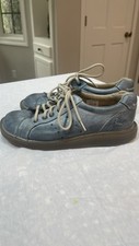 Doc Martens Oxford Shoe Size 6 Blue Vintage 90s AirWair Retro Distressed