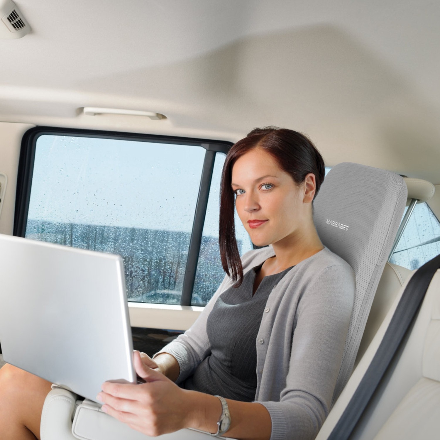 Shiatsu Full Back Massager for  Deep Tissue Heating Chair Massage Pad